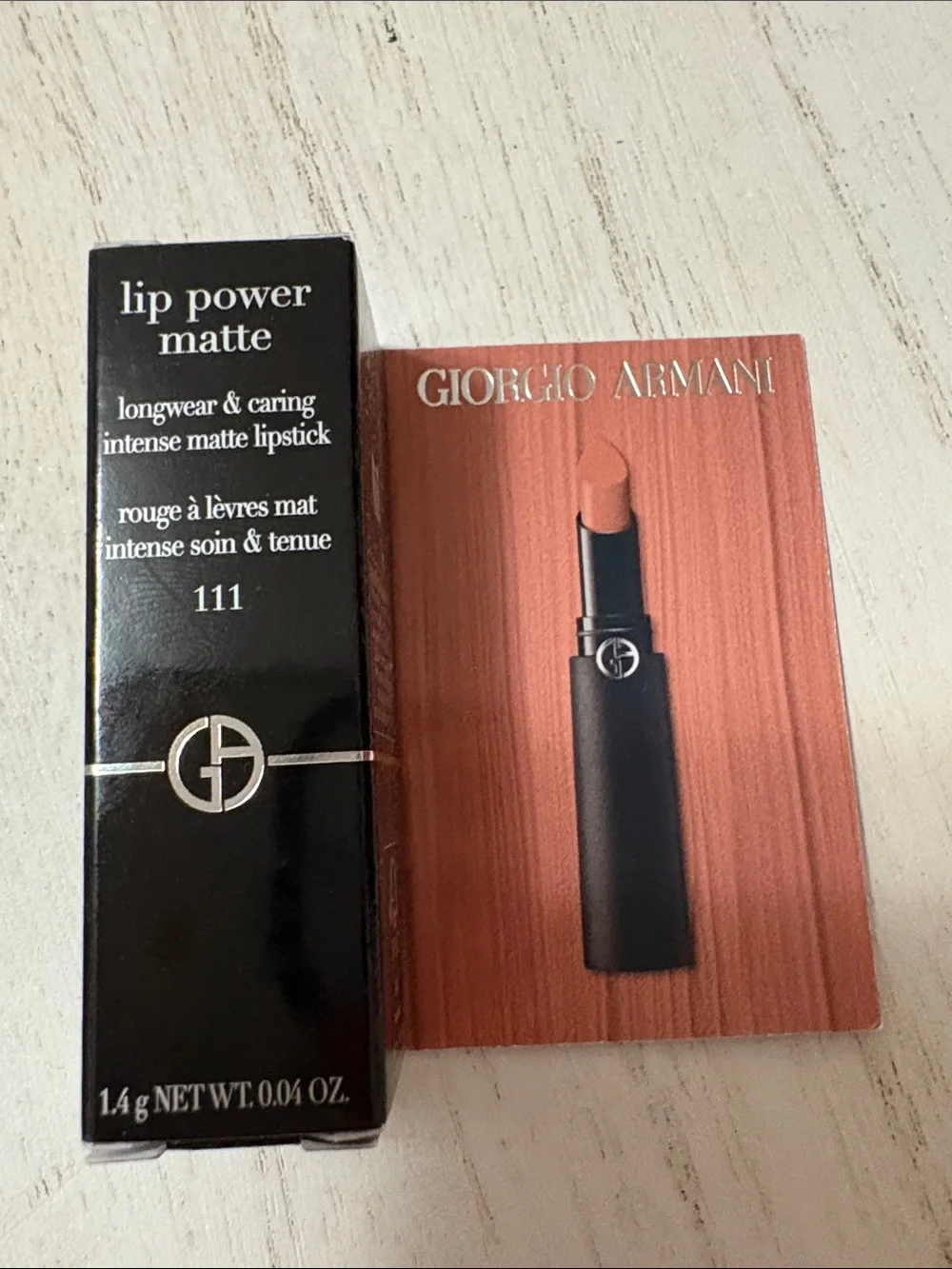 Giorgio Armani Beauty Lip Power Matte Lipstick- mini- 111